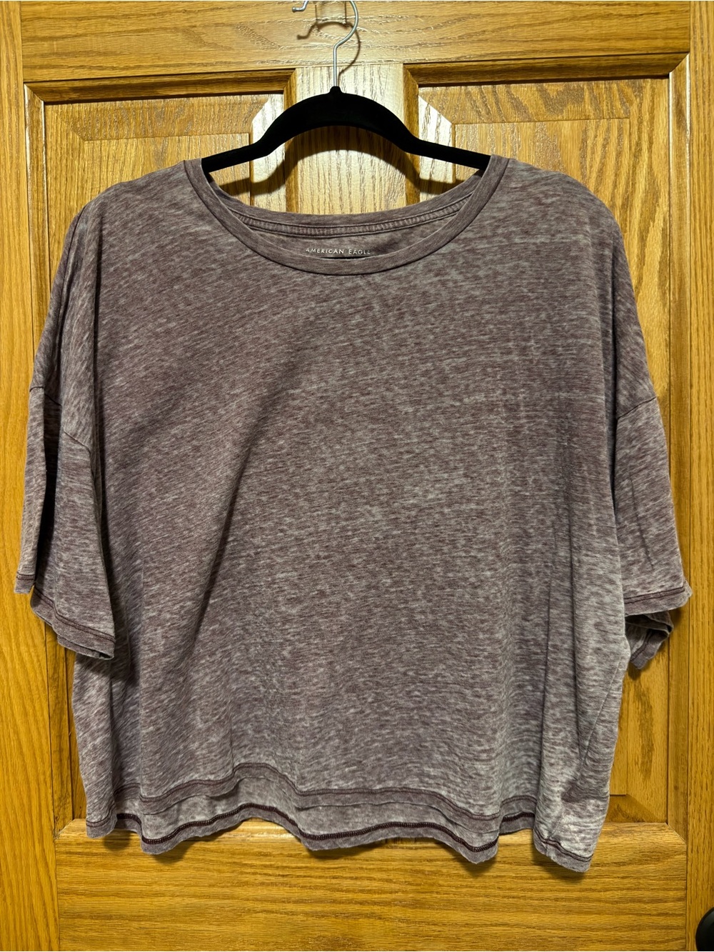 American Eagle Outfitters Distressed Cropped Tee